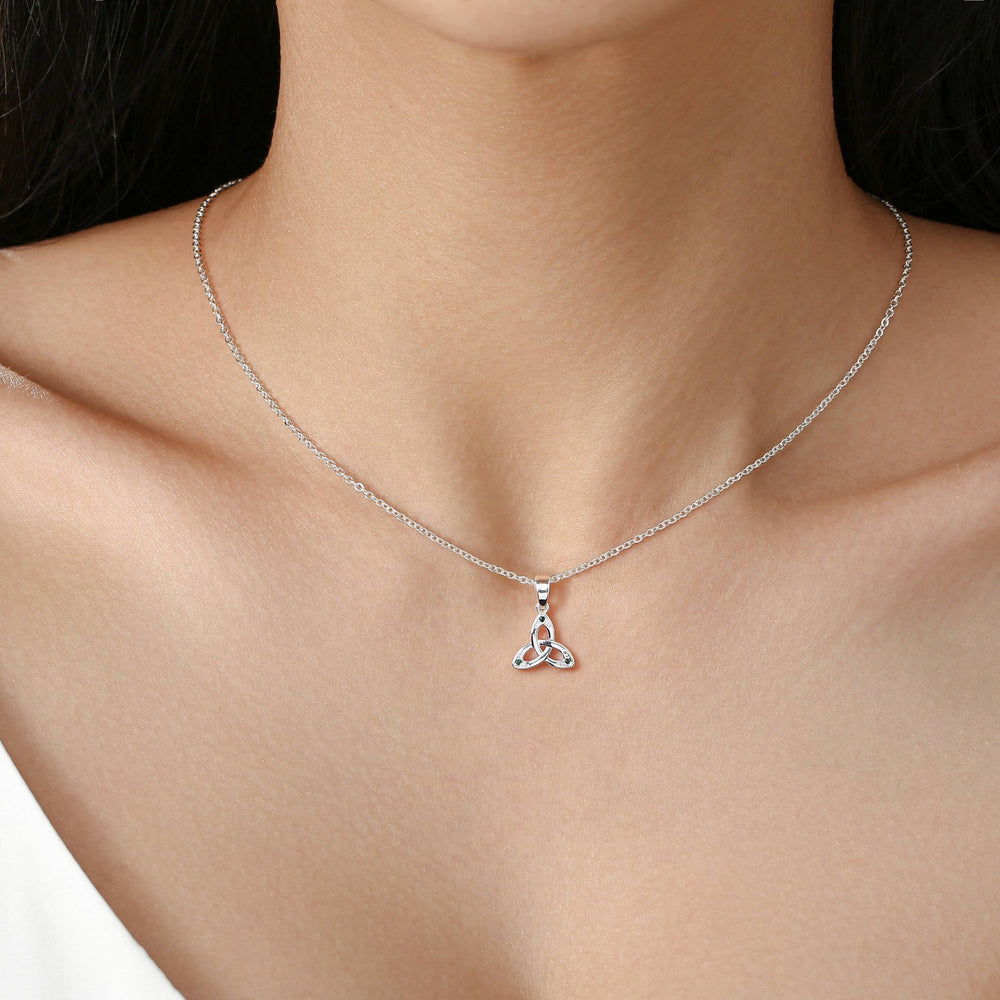 Trinity Pendant with Crystals - Birch & BrackenNECKLACE