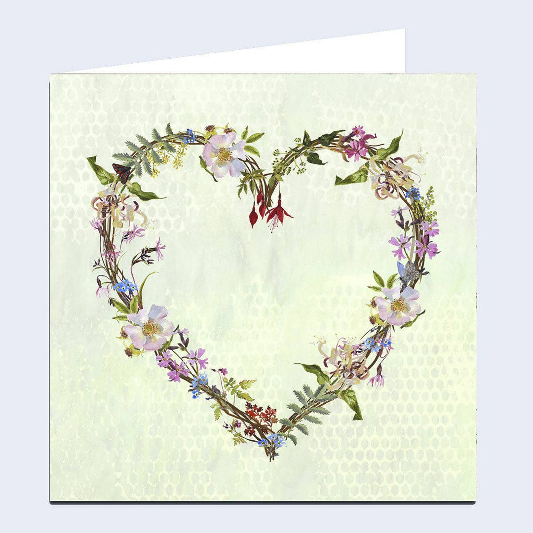'Wildflowers Heart' Greeting Card - Birch & BrackenCARDS